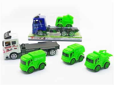 惯性拖头车载回力环卫车 - OBL926595