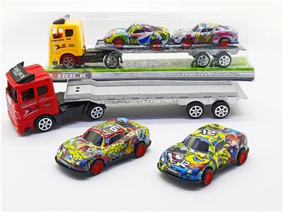 惯性拖头车载回力金属车 - OBL926596