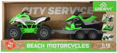 1:16 惯性沙滩摩托拖车（声光） - OBL926753