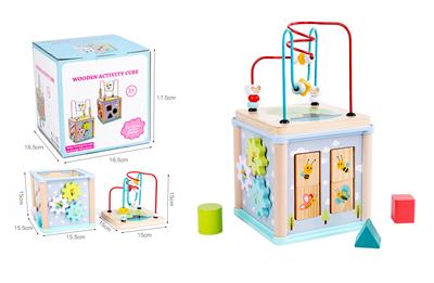 木制多功能四面小绕珠 - OBL926820