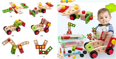 木制百变螺母组合 - OBL926828