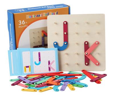 木制蒙氏钉板拼图 - OBL926893