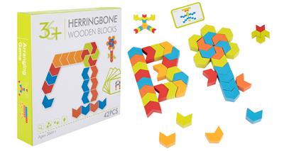 木制创意人字形木块 - OBL926905