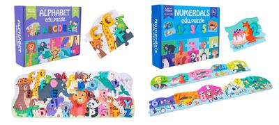 木制启蒙数字字母拼图 - OBL926926