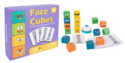 木制表情推塔立方体积木 - OBL926936