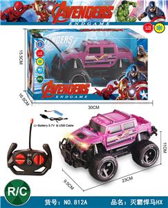 1:16四通带前灯越野包电遥控车（灭霸悍马HX） - OBL928120