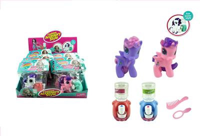 搪胶盒卡袋马饮水机多款混装配梳镜展示盒12PCS - OBL929396