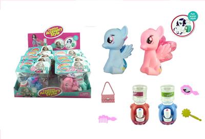 搪胶盒卡袋小飞马饮水机多款混装配梳镜包展示盒12PCS - OBL929397