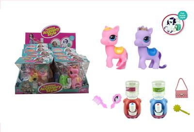 搪胶盒卡袋皇冠马饮水机多款混装配包镜梳展示盒12PCS - OBL929399