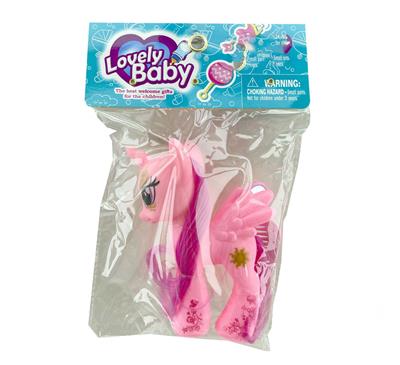 新款搪胶小飞马套装带梳子包包镜子 - OBL929405