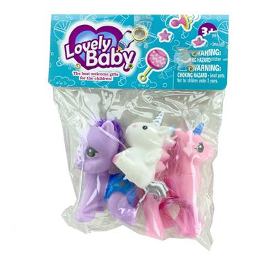 搪胶小马3只套装 - OBL929411