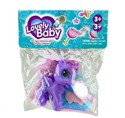 新款搪胶小飞马套装带梳子包包镜子 - OBL929420