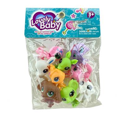 新款搪胶9只Q宠多款混装 - OBL929427