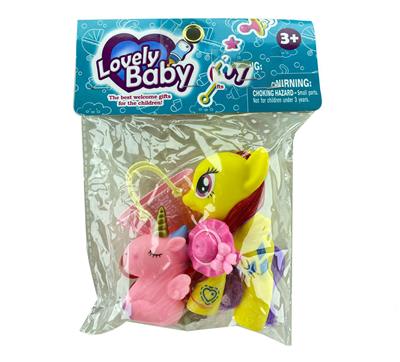 新款搪胶卡头袋宝马带小马手提包毛夹 - OBL929440