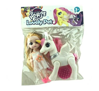 新款搪胶小飞马宝莉袋装带梳子6寸娃娃 - OBL929445