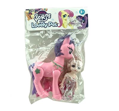 新款搪胶小天马宝莉袋装带梳子6寸娃娃 - OBL929446