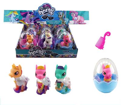 搪胶小马多款混装配宝莉梳蛋装6PCS - OBL929447