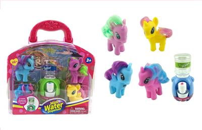 搪胶小角马配饮水机手提箱多色混装 - OBL929469