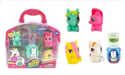 搪胶手指马配饮水机手提箱多色混装 - OBL929470