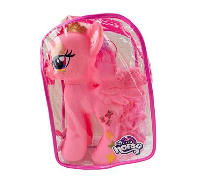 新款搪胶背包袋装小飞马带梳子镜子 - OBL929474