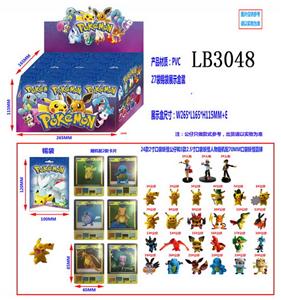 2-2.5寸口袋妖怪公仔单只+2张卡片锡袋展示盒（1款） - OBL930637