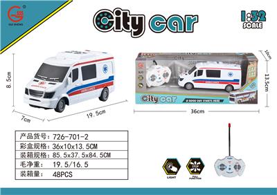 1:32四通灯光遥控救护车（不包电） - OBL932504