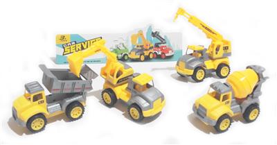 惯性工程车4只装 - OBL933008