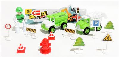 惯性环卫车套装（2款混装） - OBL933011