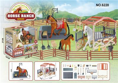 植绒马房场景 - OBL933604
