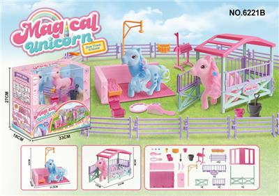 植绒精灵马场景 - OBL933605