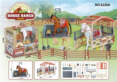 植绒马房场景 - OBL933606