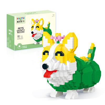 柯基犬(绿色)（815PCS) - OBL934113