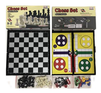 磁性国际象棋+八宝棋+国际跳棋3合1 - OBL934603