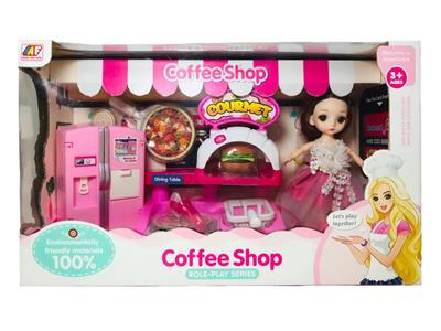 冰箱披萨店配娃娃 - OBL935178