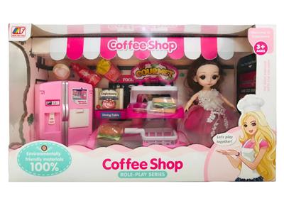 冰箱汉堡店配娃娃 - OBL935179