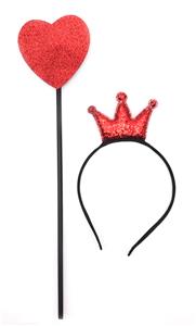 小皇冠头饰加桃心棒装1袋 - OBL935229