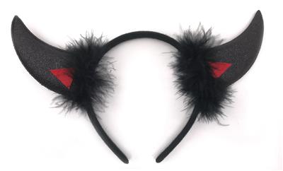 1只装1袋扁牛角头饰加毛条 - OBL935256