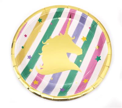 烫金23CM宽10只装1袋纸盘 - OBL935275