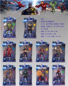 6.5寸带灯小联盟公仔（多关节可动）+武器单只装  10款混装 - OBL935821