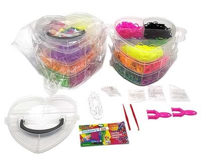 三层桃心DIY橡皮筋套装 - OBL935926