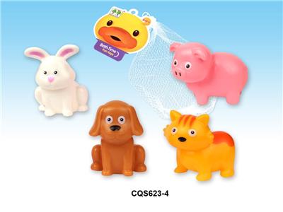 4款搪胶动物(带B响) - OBL936853