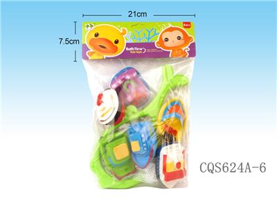 6只喷水船+鱼网 - OBL936892