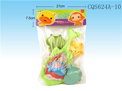 6只喷水玩具+鱼网 - OBL936896