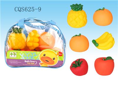 6只搪胶玩具(带B响) - OBL936905