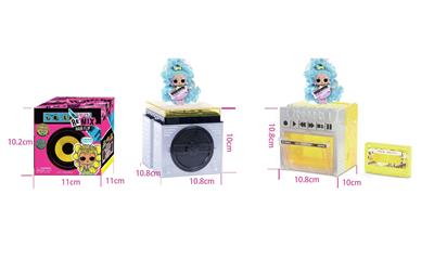  惊喜娃娃OMG Remix系列混音女孩音乐盒单只盒装（留声机和卡式录音机）2款混装 - OBL937312