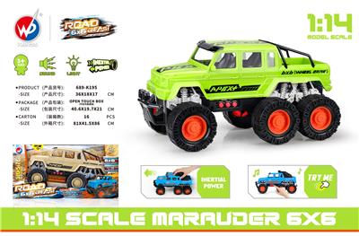 1:14 掠夺者 6x6（带灯光音乐） - OBL938156