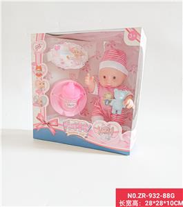 10寸全身搪胶娃娃过家家套装 - OBL938495
