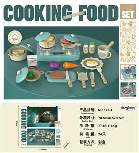 煤气炉厨房餐具（带喷雾灯光） - OBL939654