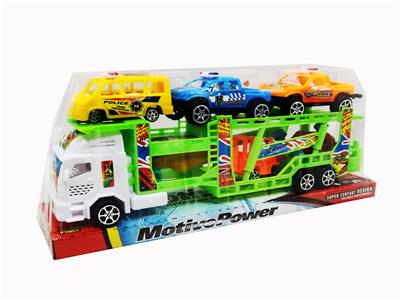 惯性双层车载3只警车+3只
车仔 - OBL939662