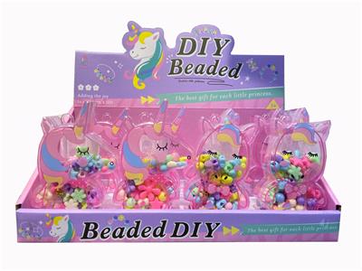 女孩饰品-DIY珠饰独角兽盒12只 - OBL939866